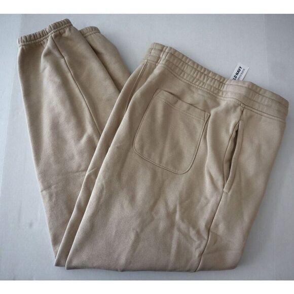 Old Navy 409419-02 Men's Sz XL Beige Loose Fit Taper Fleece Jogger Pants - Picture 8 of 8